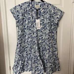 NWT Saloni Ashley-B Porcelin Clover Dress